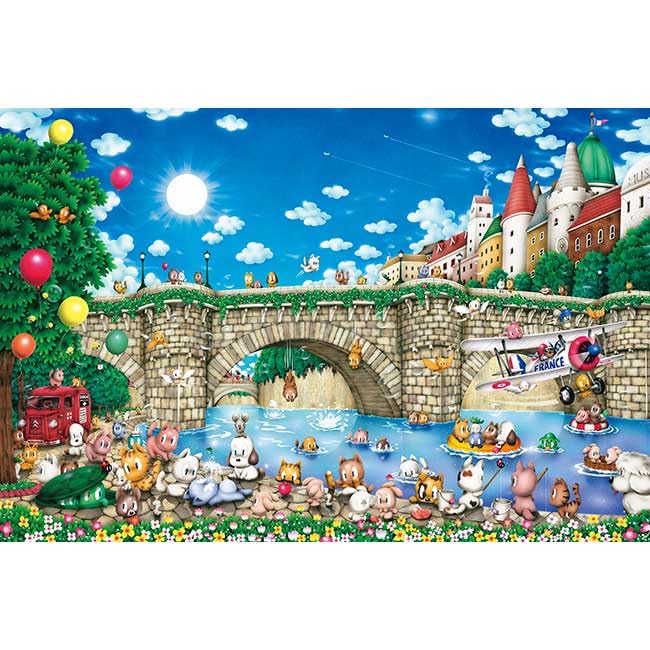 Appleone 1000 Piece Jigsaw Puzzle Pont Neuf Cats 50X75Cm- Japan Figure Store - #1 Bring To You The Best Japanese Goods