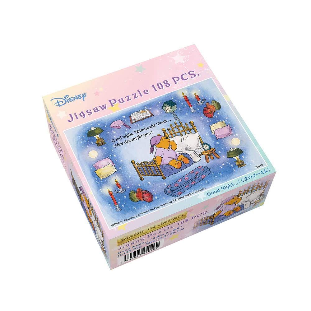 TENYO D108-026 Jigsaw Puzzle Disney Winnie The Pooh Good Night 108 Pieces- Japan Figure Store - #1 Bring To You The Best Japanese Goods