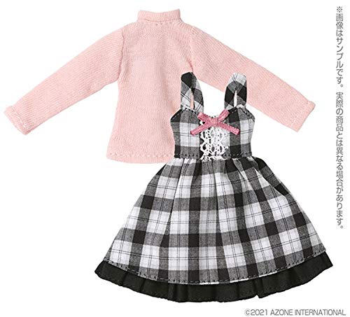 1/12 Girly Jumper Skirt Set White X Black Check- Japan Figure Store - #1 Bring To You The Best Japanese Goods