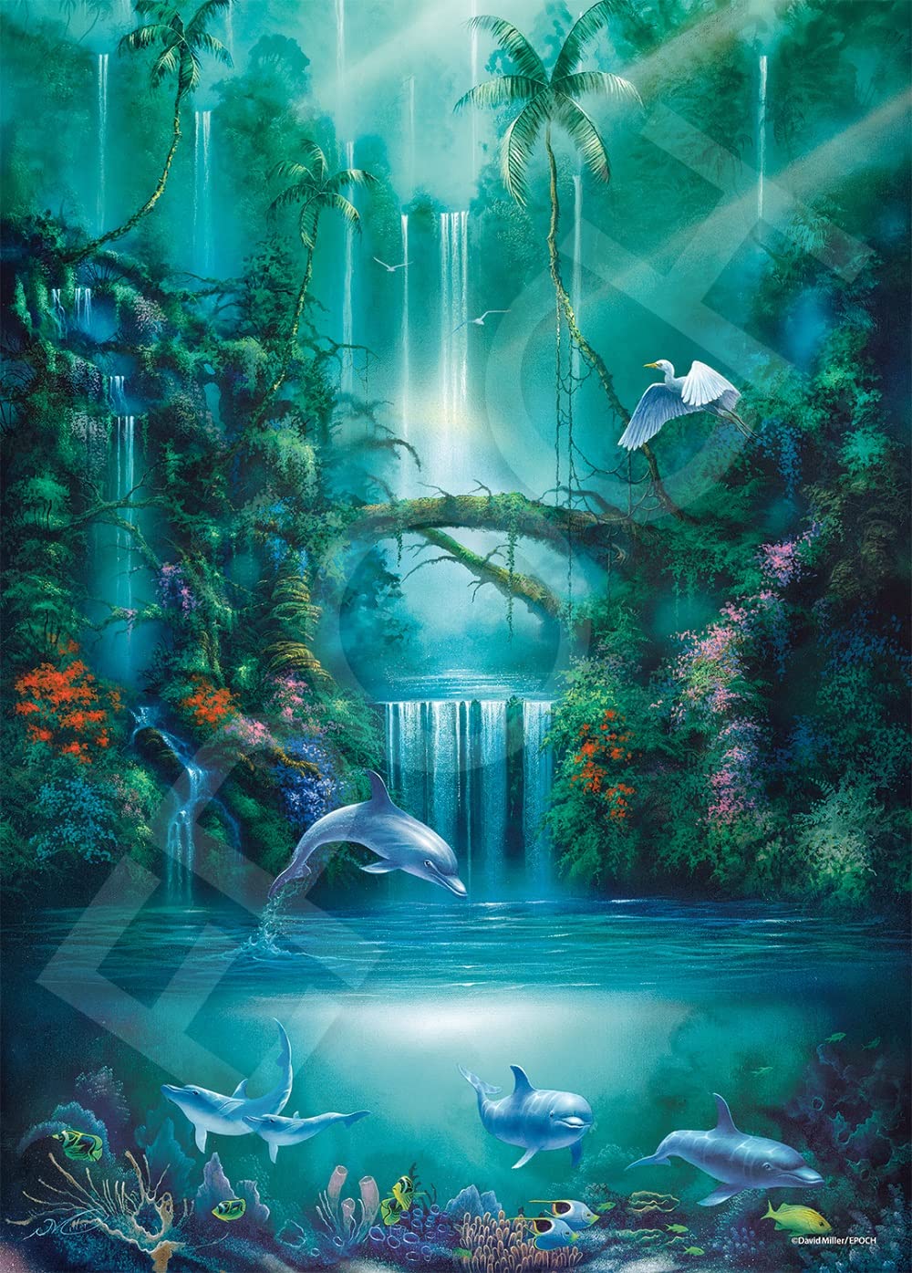 EPOCH 54-716 Jigsaw Puzzle Enchanted Pool David Miller Glow In The Dark 2000 S-Pieces- Japan Figure Store - #1 Bring To You The Best Japanese Goods