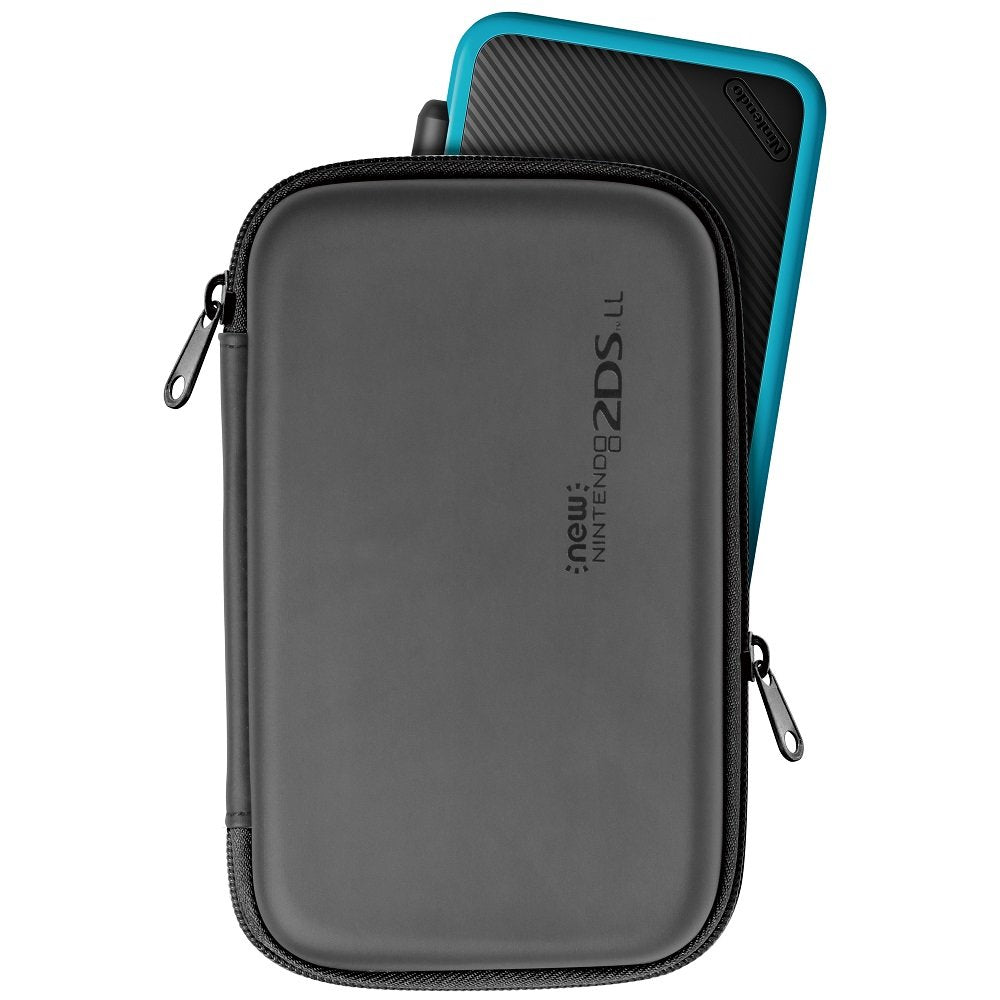 HORI Slim Hard Pouch Black For New Nintendo 2Ds Ll- Japan Figure Store - #1 Bring To You The Best Japanese Goods