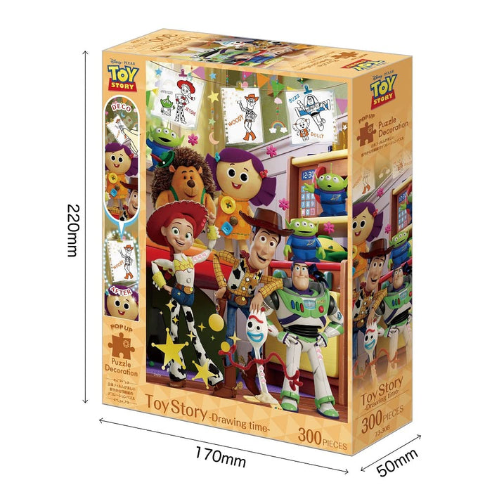 EPOCH 73-308 Jigsaw Puzzle Disney Toy Story -Drawing Time- Decoration Puzzle 300 Pieces- Japan Figure Store - #1 Bring To You The Best Japanese Goods