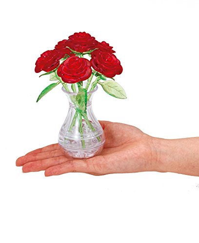 Beverly Crystal 3D Puzzle 485391 Six Roses Red (47 Pieces) Crystal 3D Flower Puzzle- Japan Figure Store - #1 Bring To You The Best Japanese Goods