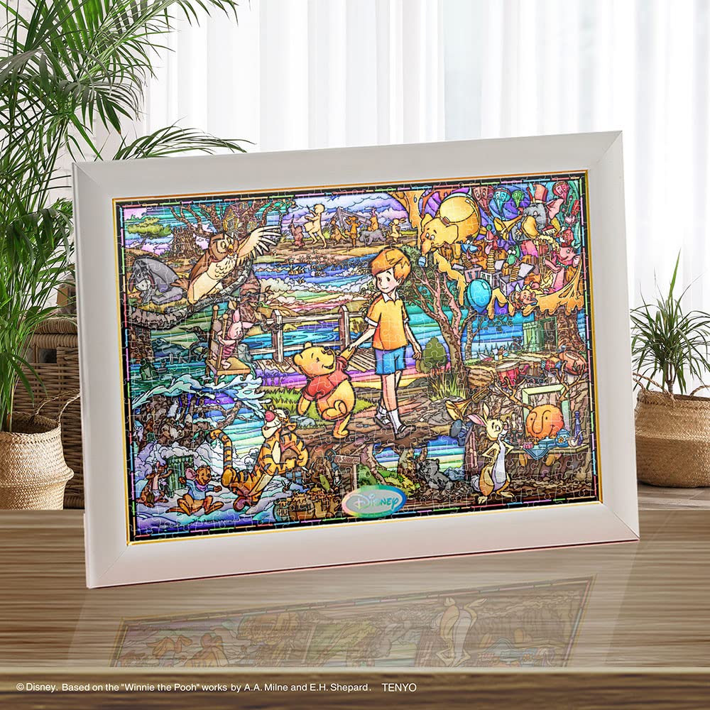 TENYO Dsg500-628 Jigsaw Puzzle Disney Winnie The Pooh Story Stained Art 500 S-Pieces- Japan Figure Store - #1 Bring To You The Best Japanese Goods