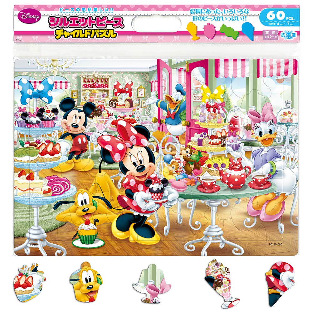 TENYO Jigsaw Puzzle Disney Mickey & Minnie Welcome To Sweets Shop 60 Pieces Child Puzzle- Japan Figure Store - #1 Bring To You The Best Japanese Goods