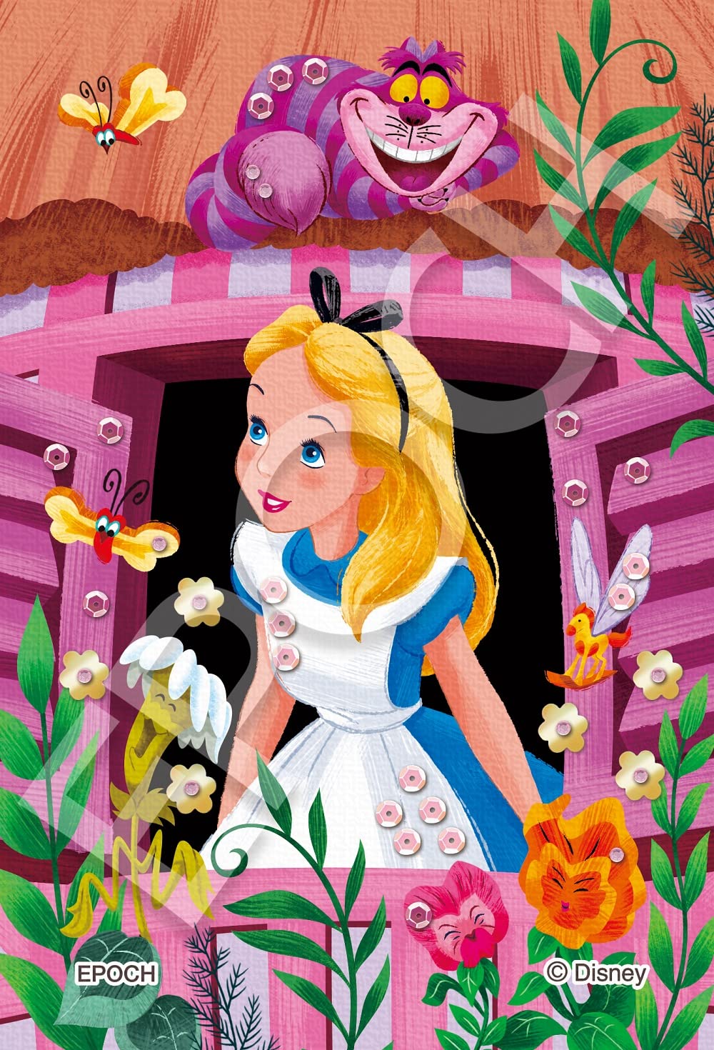 EPOCH 70-037 Jigsaw Puzzle Disney Alice In Wonderland Window Alice Decoration Puzzle 70 S-Pieces- Japan Figure Store - #1 Bring To You The Best Japanese Goods