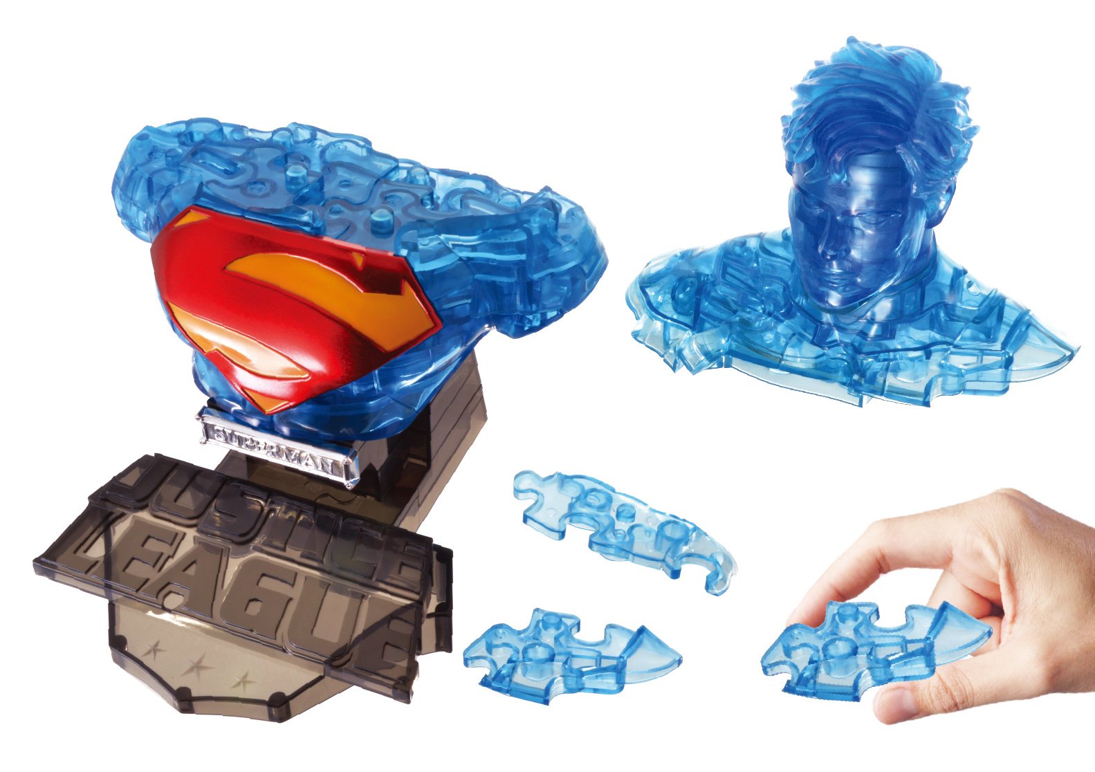 Beverly Car Puzzle 3D Cp3-017 Superman Clear (72 Pieces) 3D Superman Puzzle Toys- Japan Figure Store - #1 Bring To You The Best Japanese Goods