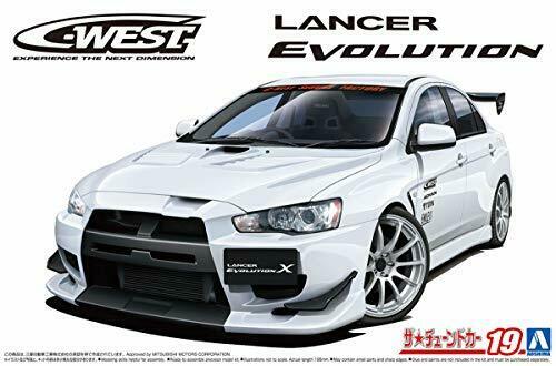Aoshima 1/24 No.19 Mitsubishi C-west Cz4a Lancer Evolution X 2007 Kit