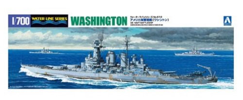 Aoshima 1/700 U.s. Navy Battleship Washington Plastic Model Kit