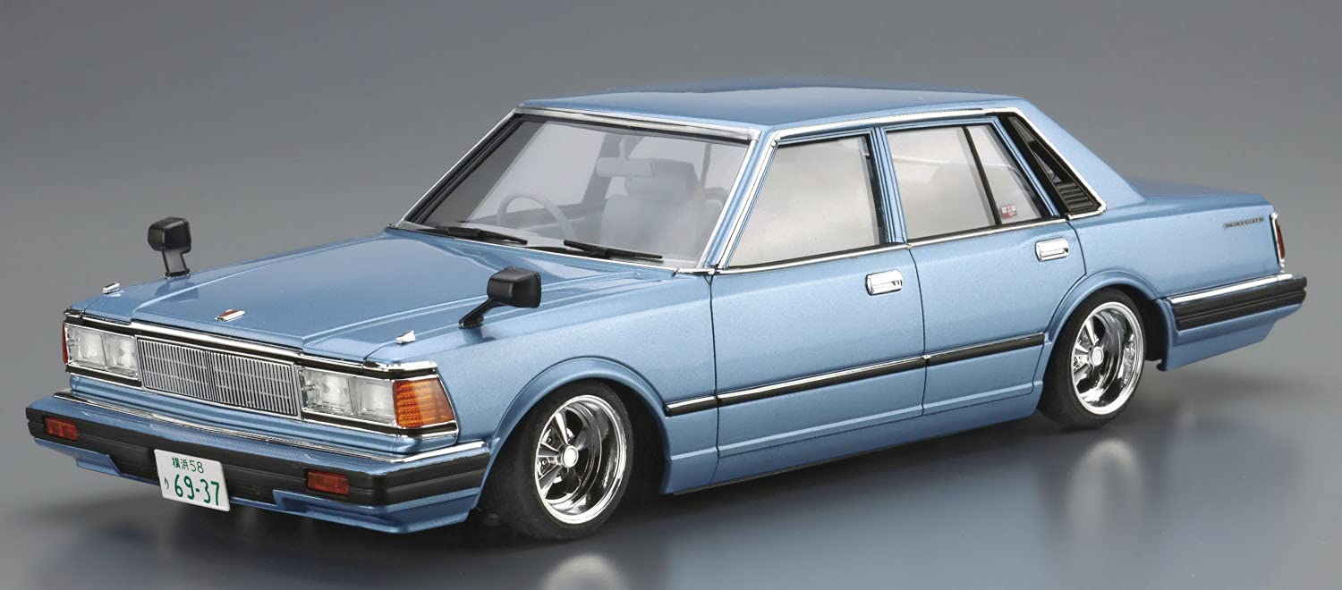 Aoshima Bunka Kyozai 1/24 The High So Car Series No.1 Nissan 430 Cedric Sedan Plastic Model- Japan Figure Store - #1 Bring To You The Best Japanese Goods
