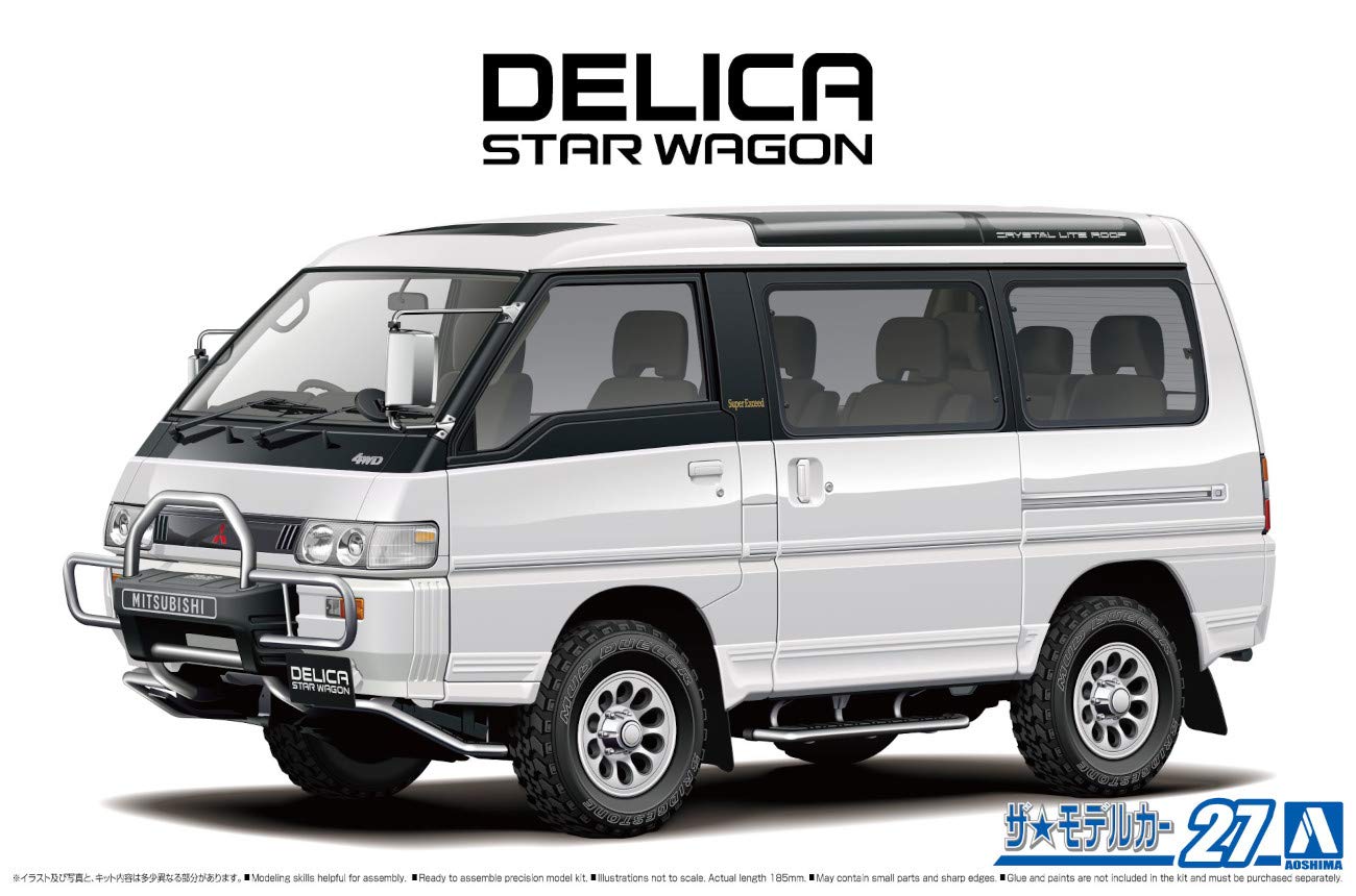 AOSHIMA The Model Car 1/24 Mitsubishi P35W Delica Star Wagon `91 Plastic Model- Japan Figure Store - #1 Bring To You The Best Japanese Goods