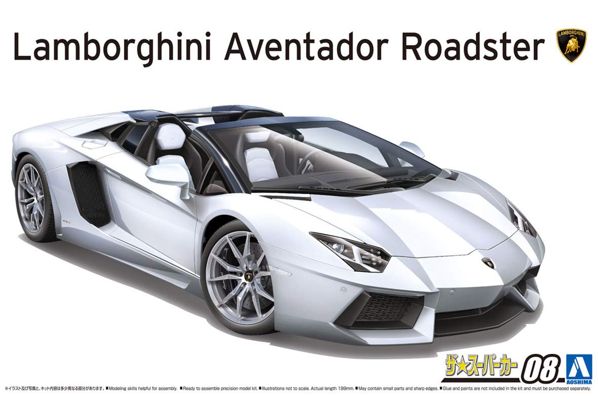 AOSHIMA The Super Car 1/24 Lamborghini Aventador Lp700-4 Roadster 2012 Plastic Model- Japan Figure Store - #1 Bring To You The Best Japanese Goods