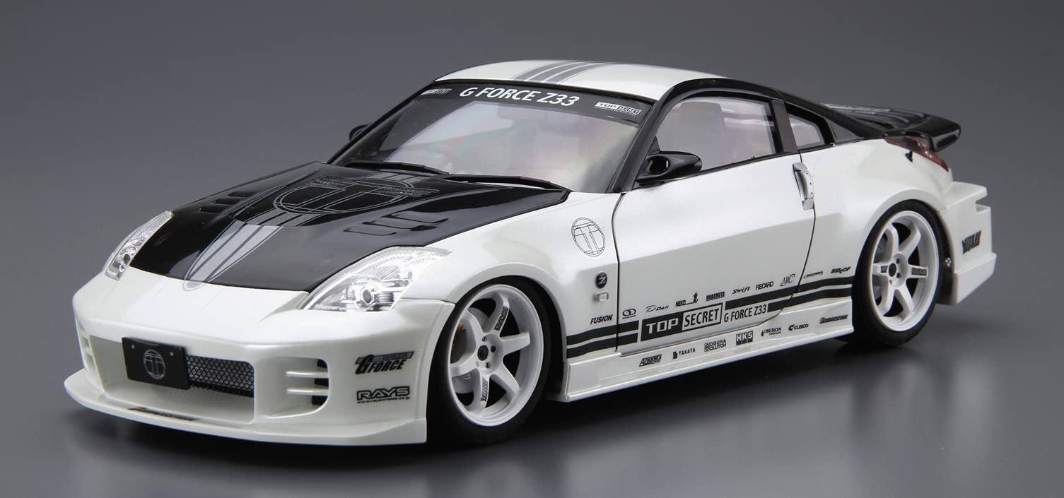 AOSHIMA The Tuned Car 1/24 Top Secret Z33 Fairlady Z '05 Nissan Plastic Model- Japan Figure Store - #1 Bring To You The Best Japanese Goods