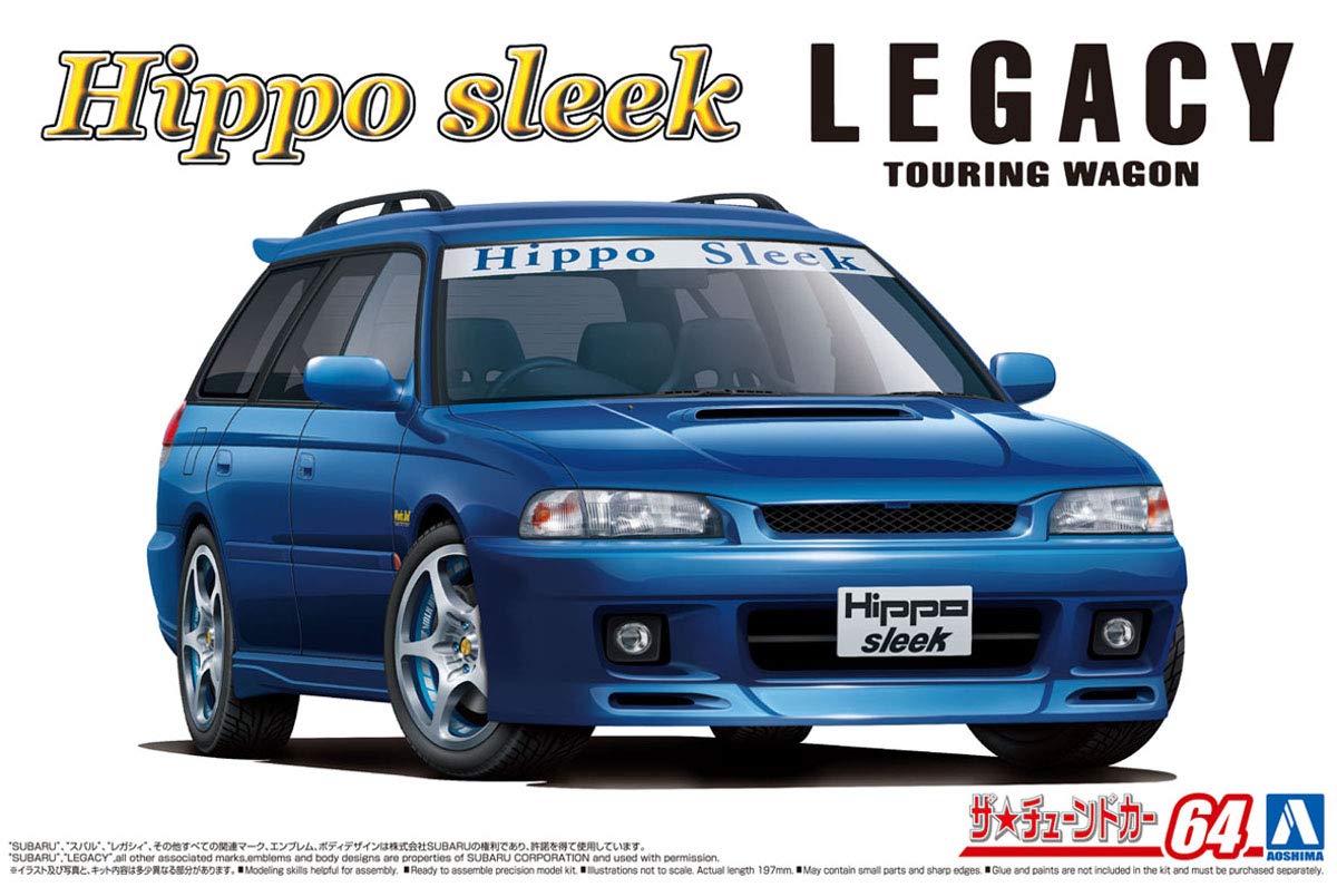 AOSHIMA The Tuned Car 1/24 Subaru Hippo Sleek Bg5 Legacy Touring Wagon '93 Plastic Model- Japan Figure Store - #1 Bring To You The Best Japanese Goods