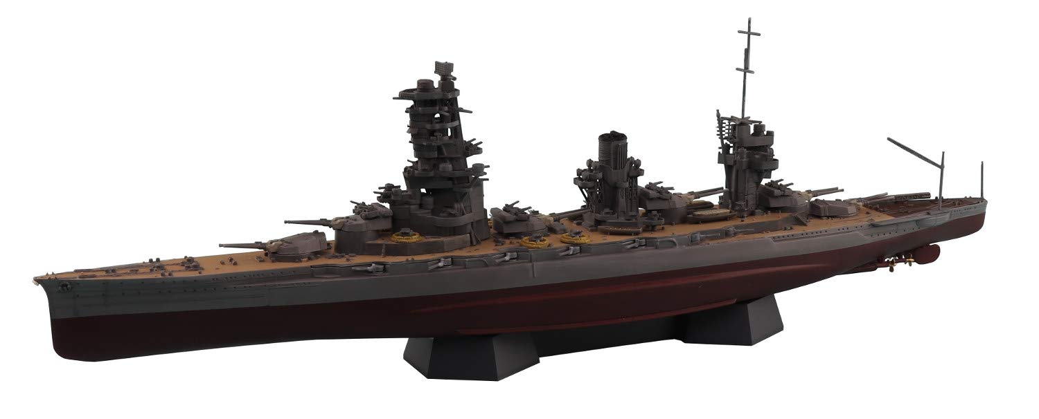 AOSHIMA Full Hull 1/700 Ijn Battleship Yamashiro 1944 W/ Metal Barrels Plastic Model- Japan Figure Store - #1 Bring To You The Best Japanese Goods