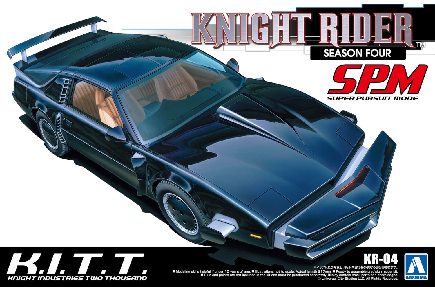 AOSHIMA Knight Rider 1/24 K.I.T.T Season 4 Spm Super Pursuit Plastic Model- Japan Figure Store - #1 Bring To You The Best Japanese Goods