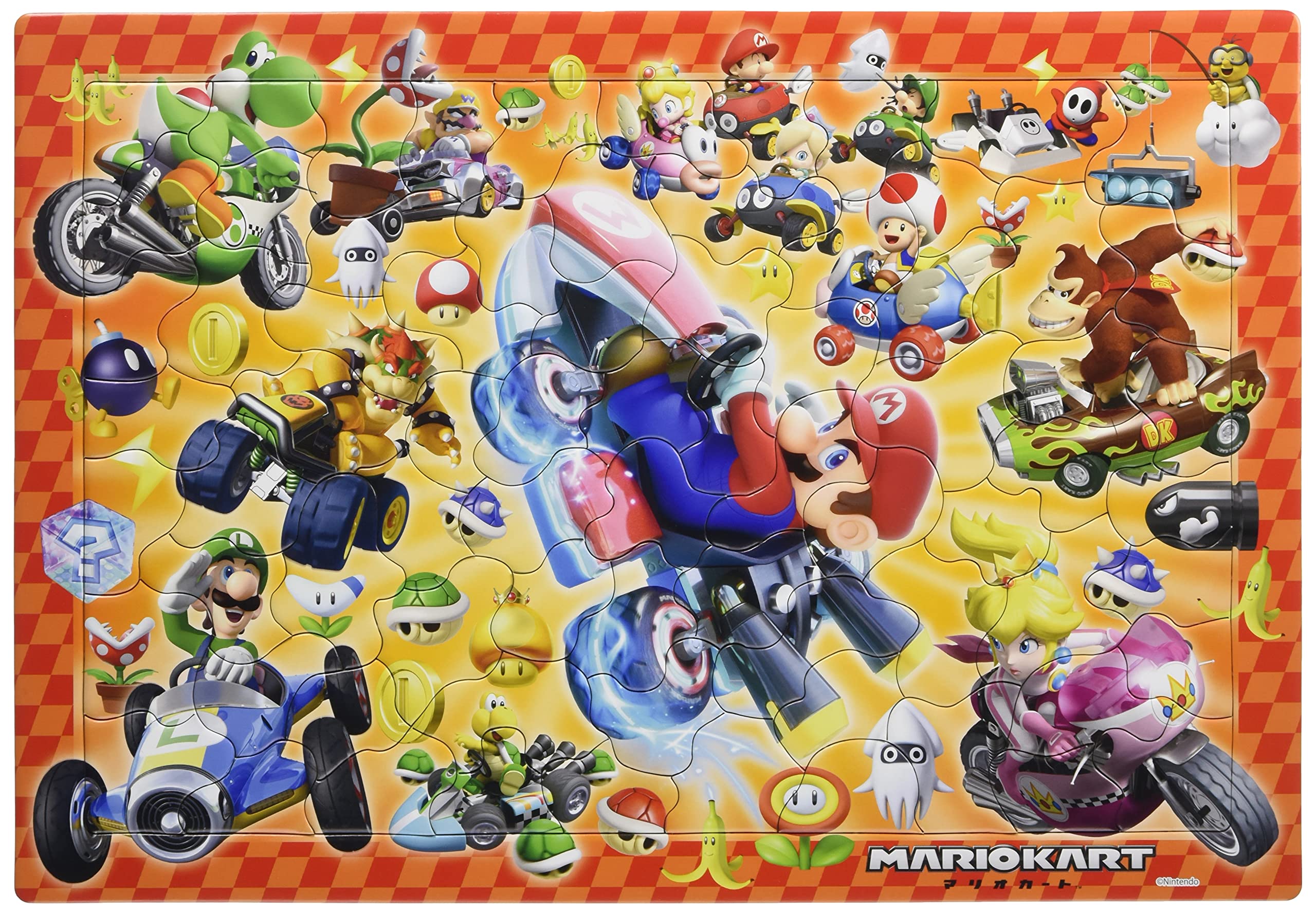 APOLLO-SHA 25-132 Jigsaw Puzzle Super Mario Mario Cart 75 Pieces Child Puzzle- Japan Figure Store - #1 Bring To You The Best Japanese Goods