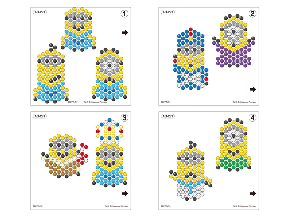 Epoch Aquabeads Minions Character Set St Mark Certified Age 6+ Water Stick Toy- Japan Figure Store - #1 Bring To You The Best Japanese Goods