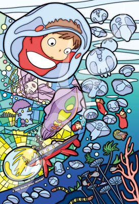 Ensky Art Crystal Jigsaw Puzzle 126-Ac69 Studio Ghibli Ponyo (126 Pieces) Crystal Puzzle- Japan Figure Store - #1 Bring To You The Best Japanese Goods