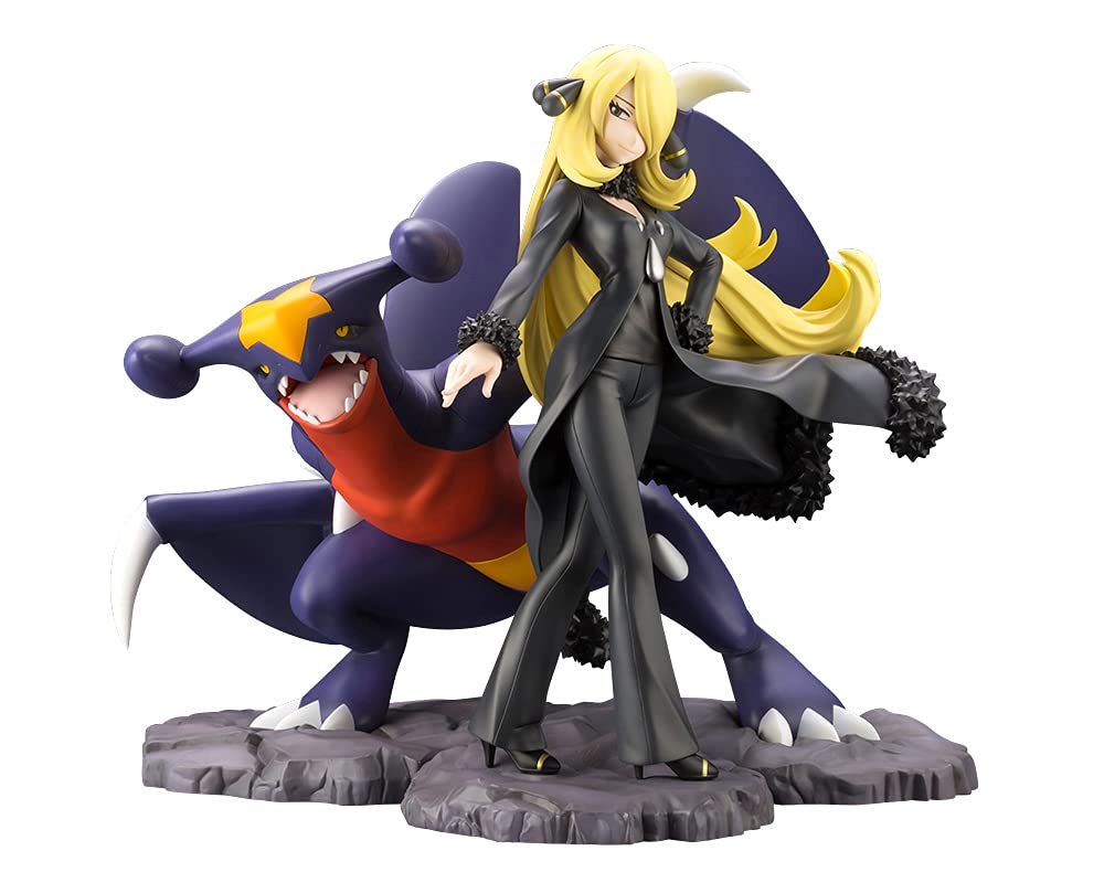 Kotobukiya Artfx J Cynthia with Garchomp 1/8 Japanese Plastic Scale Figure Toys- Japan Figure Store - #1 Bring To You The Best Japanese Goods