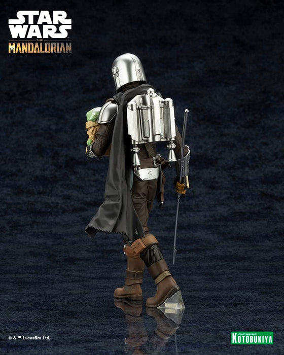 KOTOBUKIYA Artfx+ Mandalorian & Grogu With Beskar Staff 1/10 Figure Star Wars: The Mandalorian- Japan Figure Store - #1 Bring To You The Best Japanese Goods