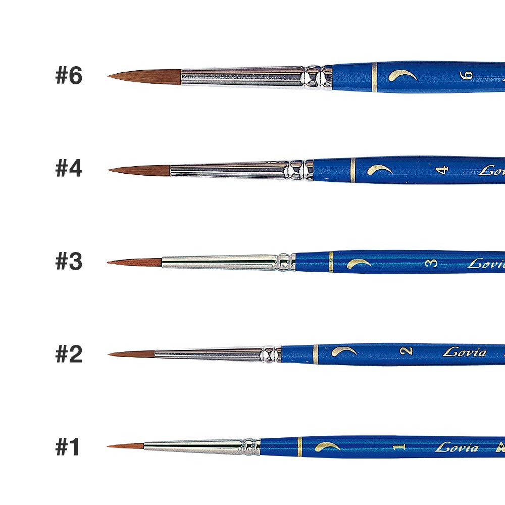 Athena Lovia 7250 Series #6 Comma Stroke Brush- Japan Figure Store - #1 Bring To You The Best Japanese Goods