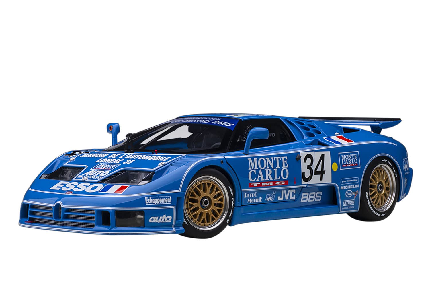 Autoart 1/18 Bugatti Eb110 SS 1994 #34 LeMans 24H 89417- Japan Figure Store - #1 Bring To You The Best Japanese Goods