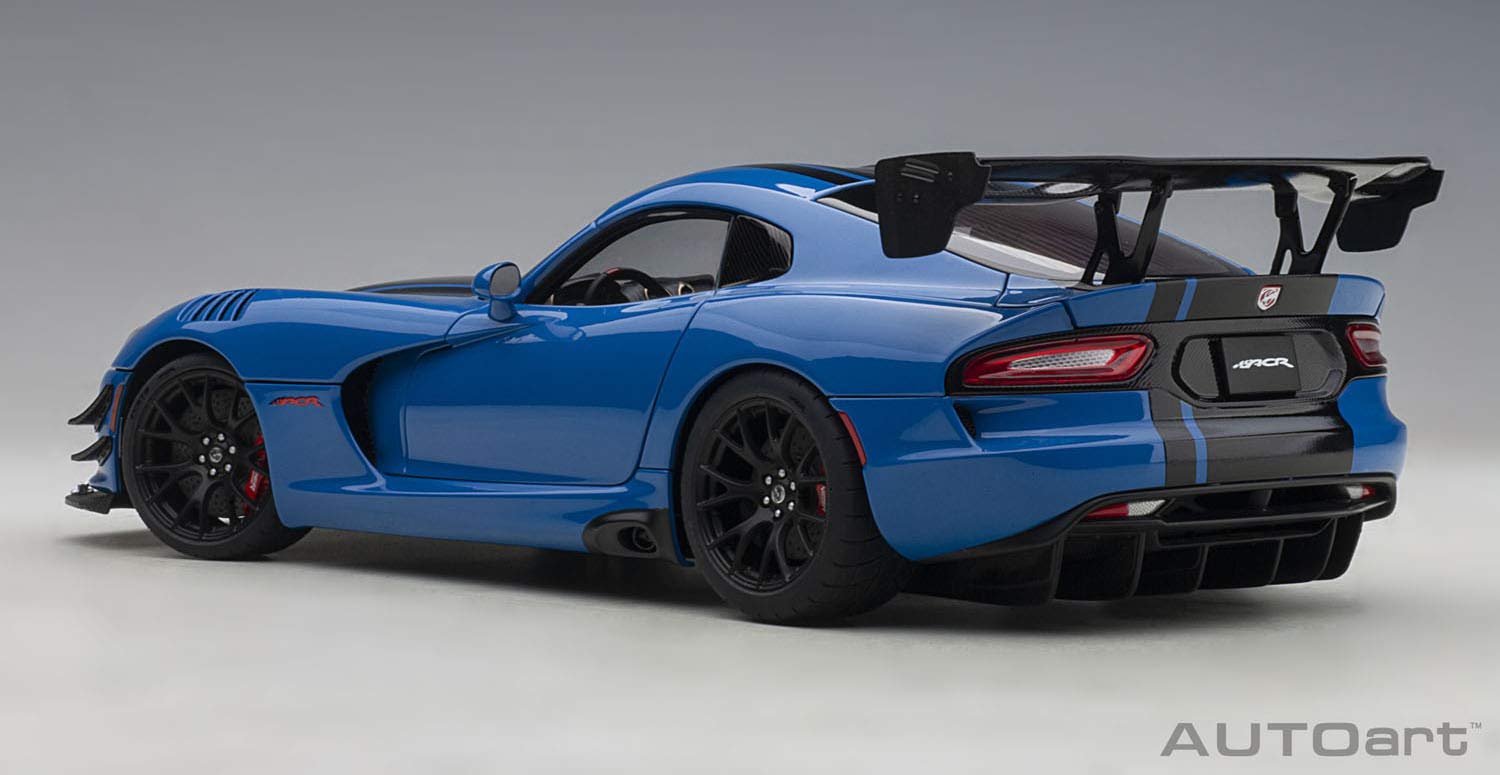 Autoart 1/18 Dodge Viper Acr 71734 Blue/Black Stripe- Japan Figure Store - #1 Bring To You The Best Japanese Goods
