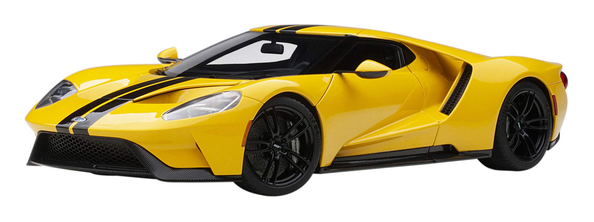 Autoart 1/18 Ford GT 2017 Yellow/Black Stripes- Japan Figure Store - #1 Bring To You The Best Japanese Goods