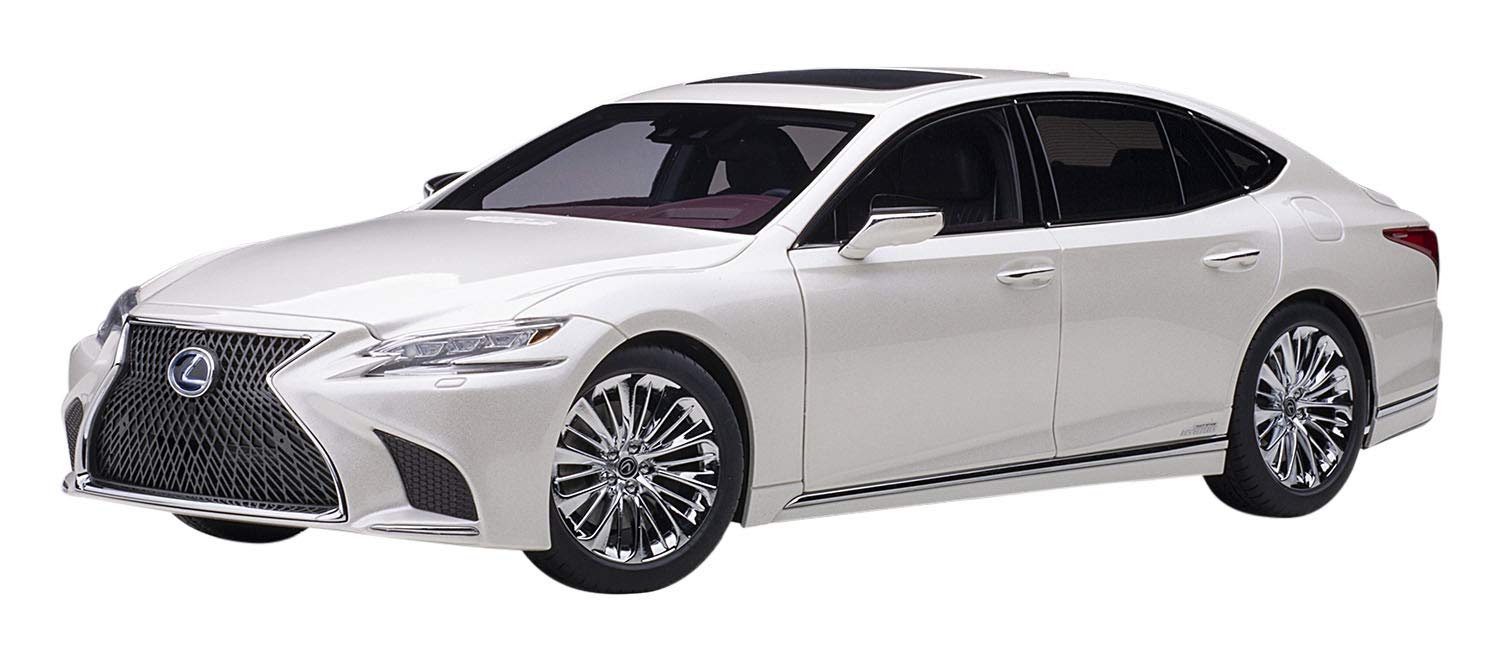 Autoart 1/18 Lexus LS500H White/Crimson/Black 78866- Japan Figure Store - #1 Bring To You The Best Japanese Goods