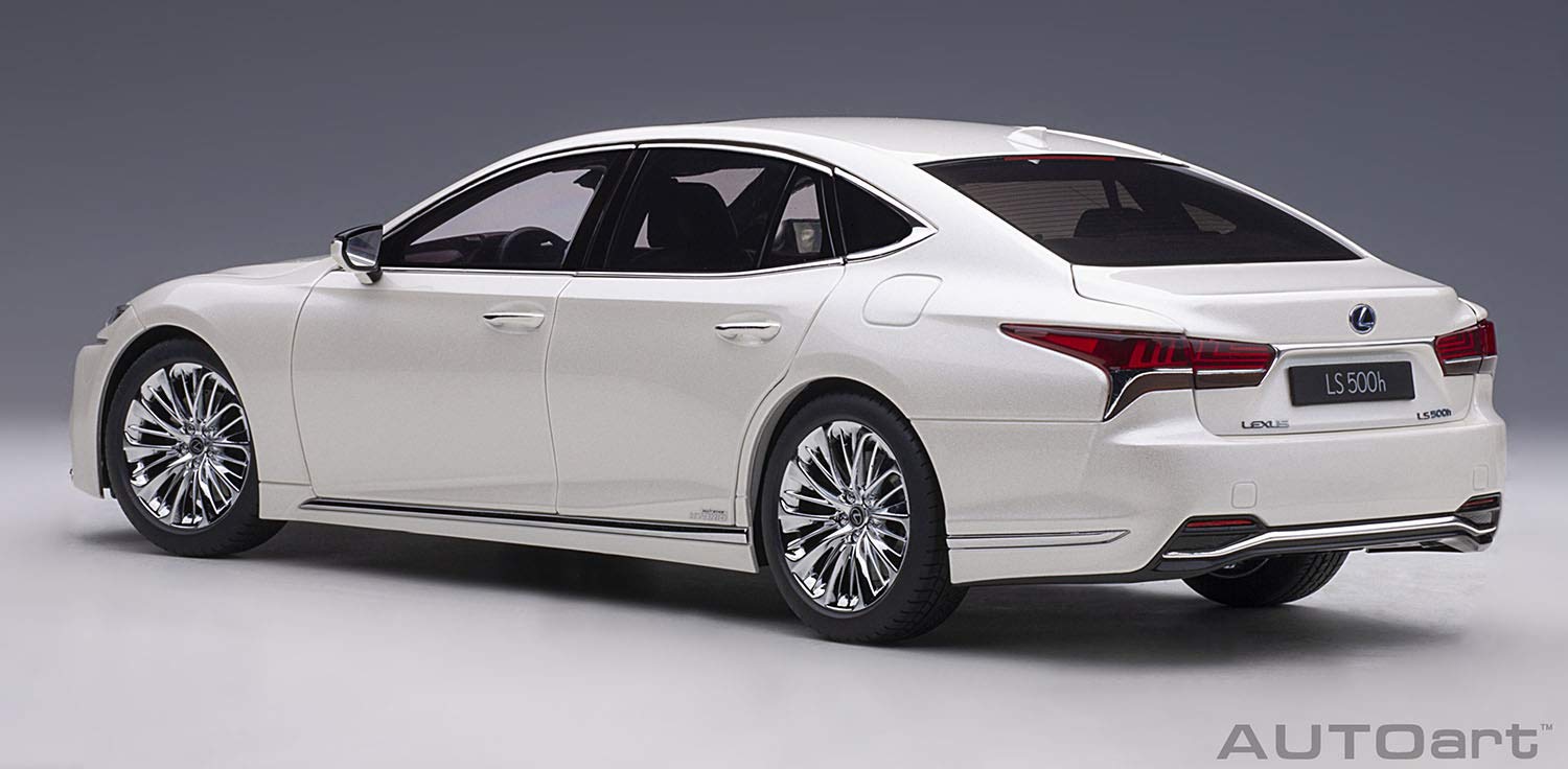 Autoart 1/18 Lexus LS500H White/Crimson/Black 78866- Japan Figure Store - #1 Bring To You The Best Japanese Goods
