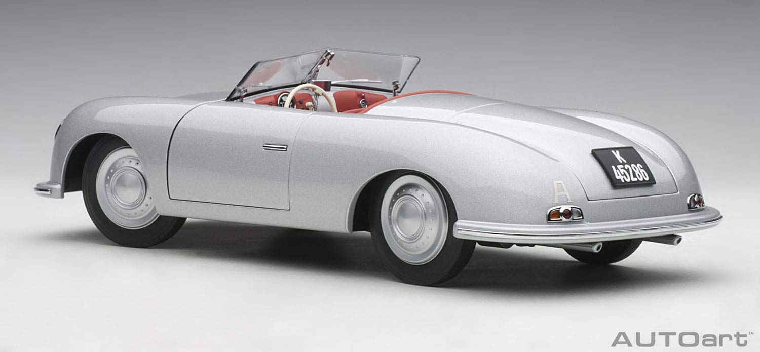 Autoart 1/18 Porsche 356 No.1 Silver- Japan Figure Store - #1 Bring To You The Best Japanese Goods