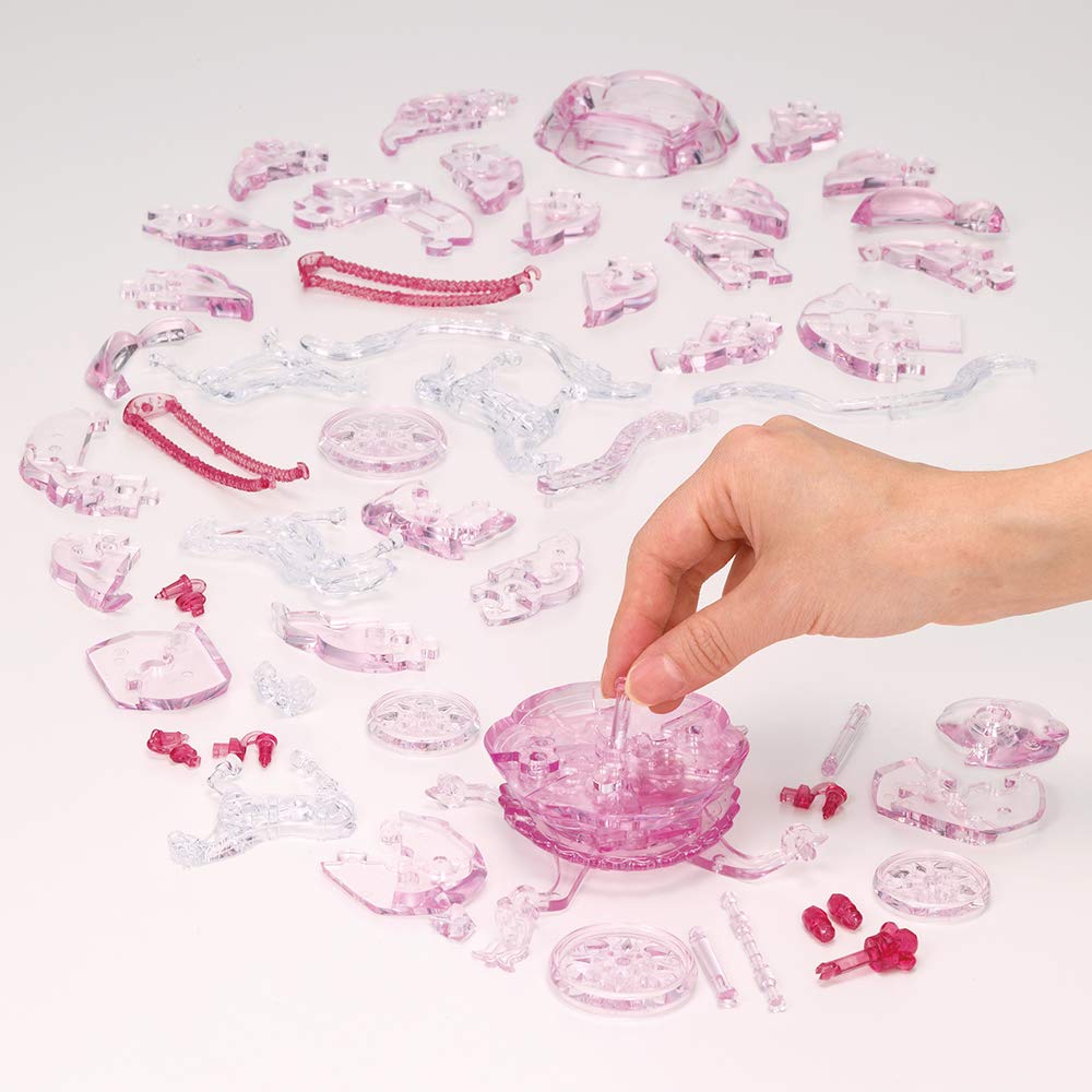 Beverly Crystal 3D Puzzle Royal Carriage Rose (67 Pieces) Crystal Jigsaw Puzzle- Japan Figure Store - #1 Bring To You The Best Japanese Goods