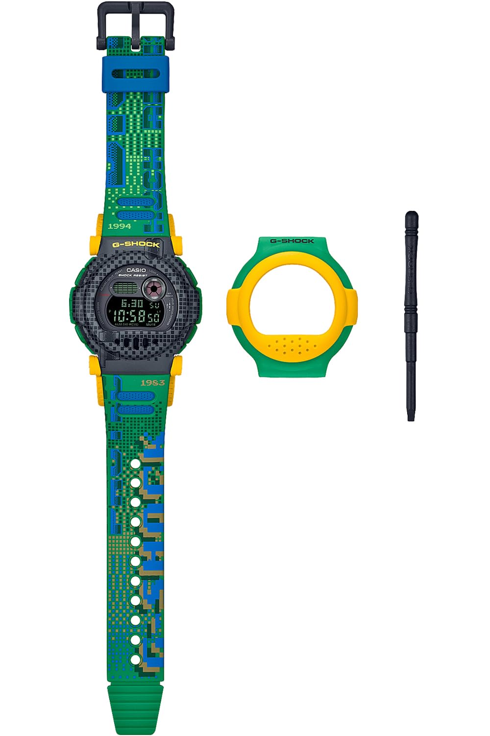 Casio G-Shock Men's Watch G-B001Rg-3Jr with Bluetooth Detachable Bezel Yellow x Green- Japan Figure Store - #1 Bring To You The Best Japanese Goods