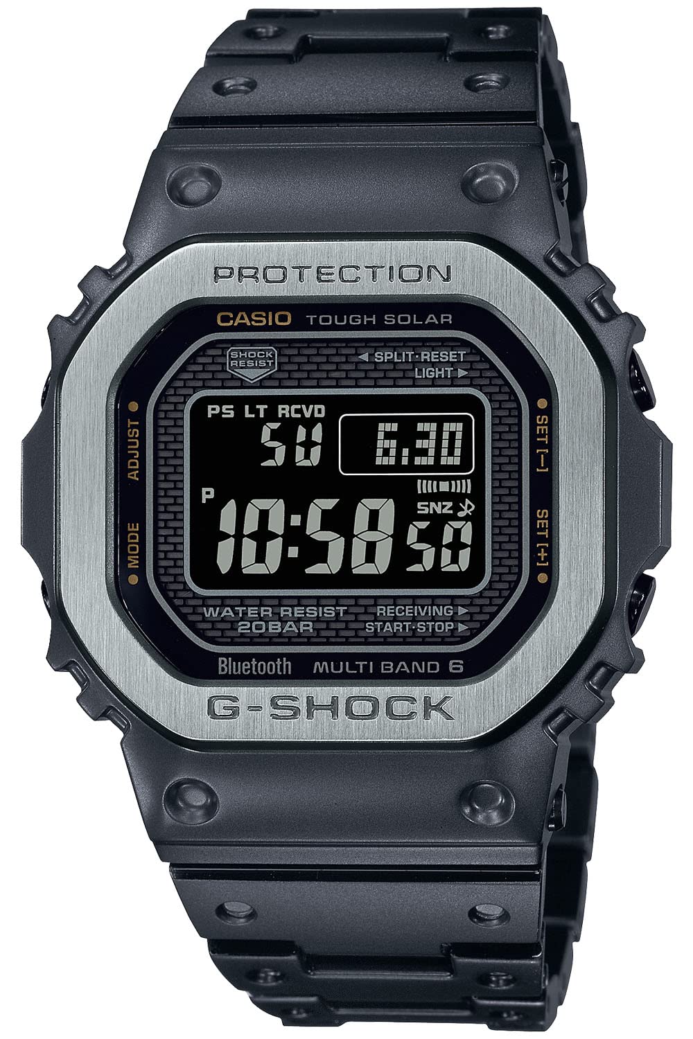 Casio G-Shock Black Full Metal Men's Watch Bluetooth Solar Radio GMW-B5000MB-1JF- Japan Figure Store - #1 Bring To You The Best Japanese Goods