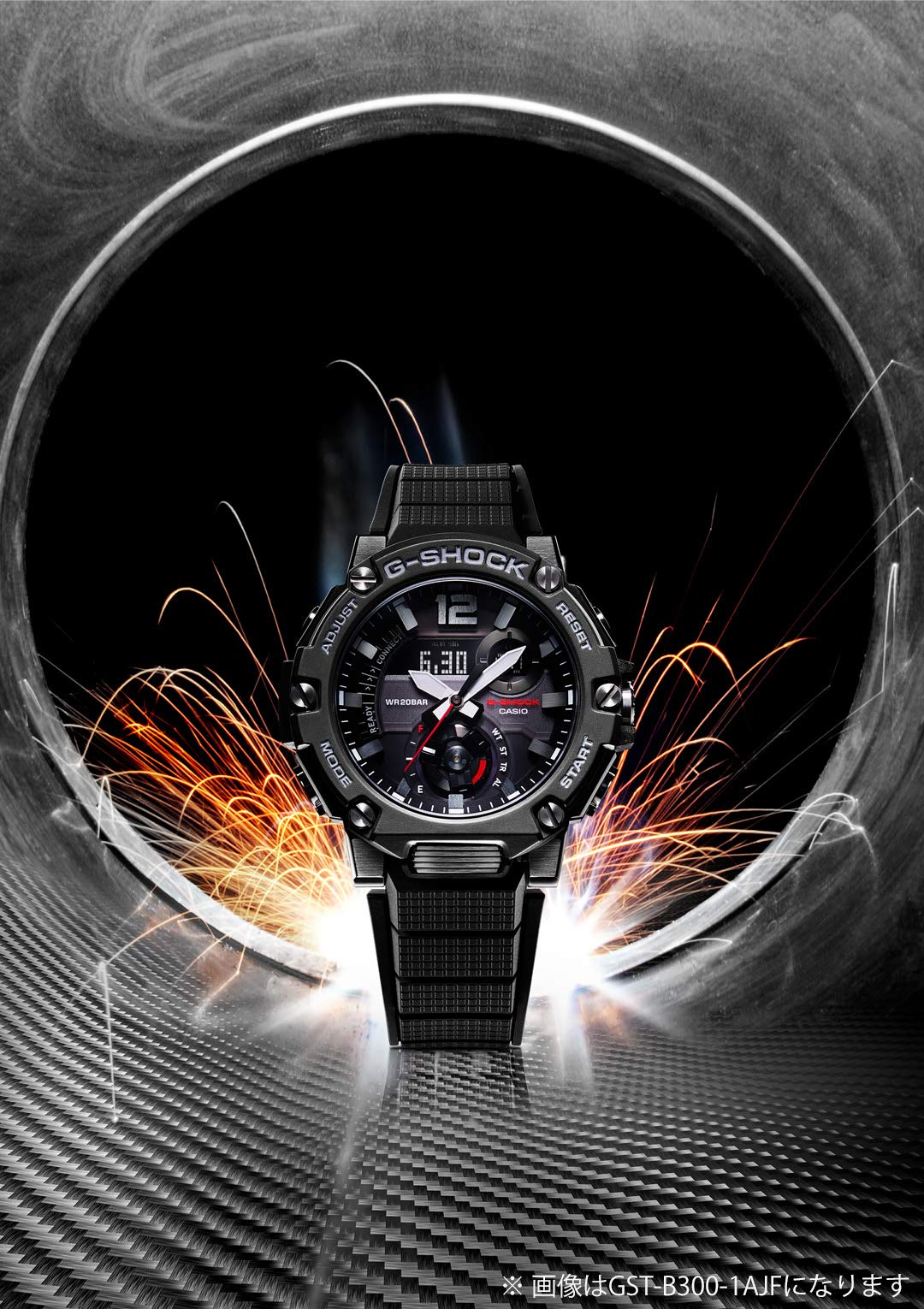 Casio G-Shock G-Steel Men's Solar-powered Watch with Smartphone Link Black - GST-B300XA-1AJF- Japan Figure Store - #1 Bring To You The Best Japanese Goods