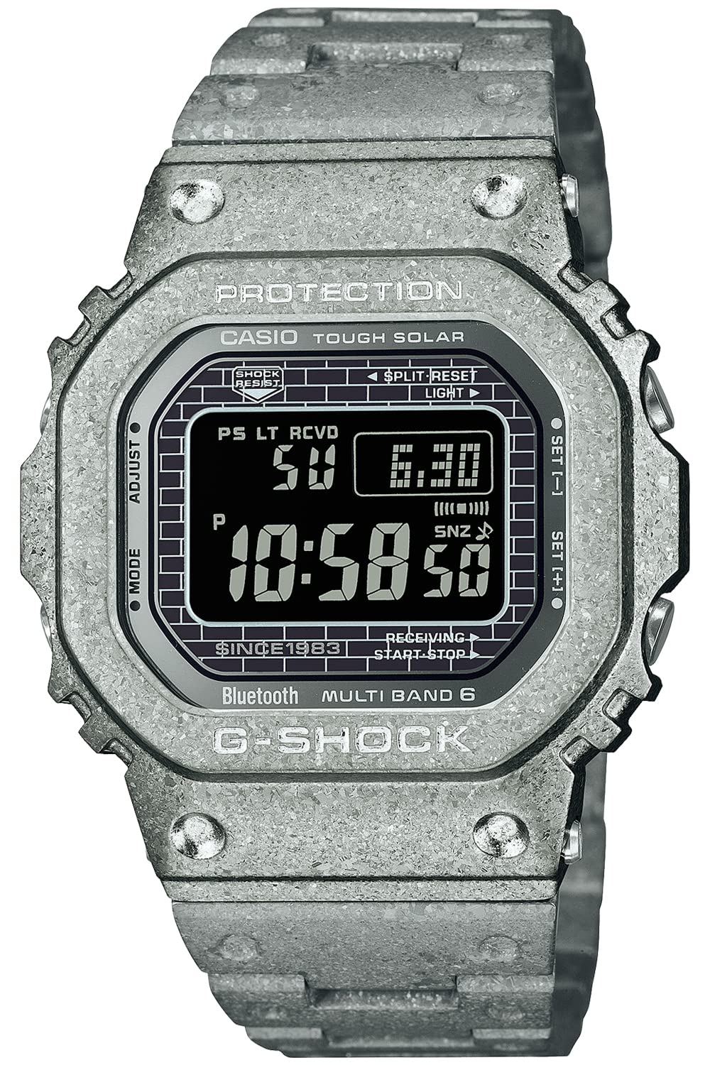 Casio G-Shock 40th Anniversary Edition Silver Watch GMW-B5000PS - Full Metal Radio Solar Bluetooth- Japan Figure Store - #1 Bring To You The Best Japanese Goods