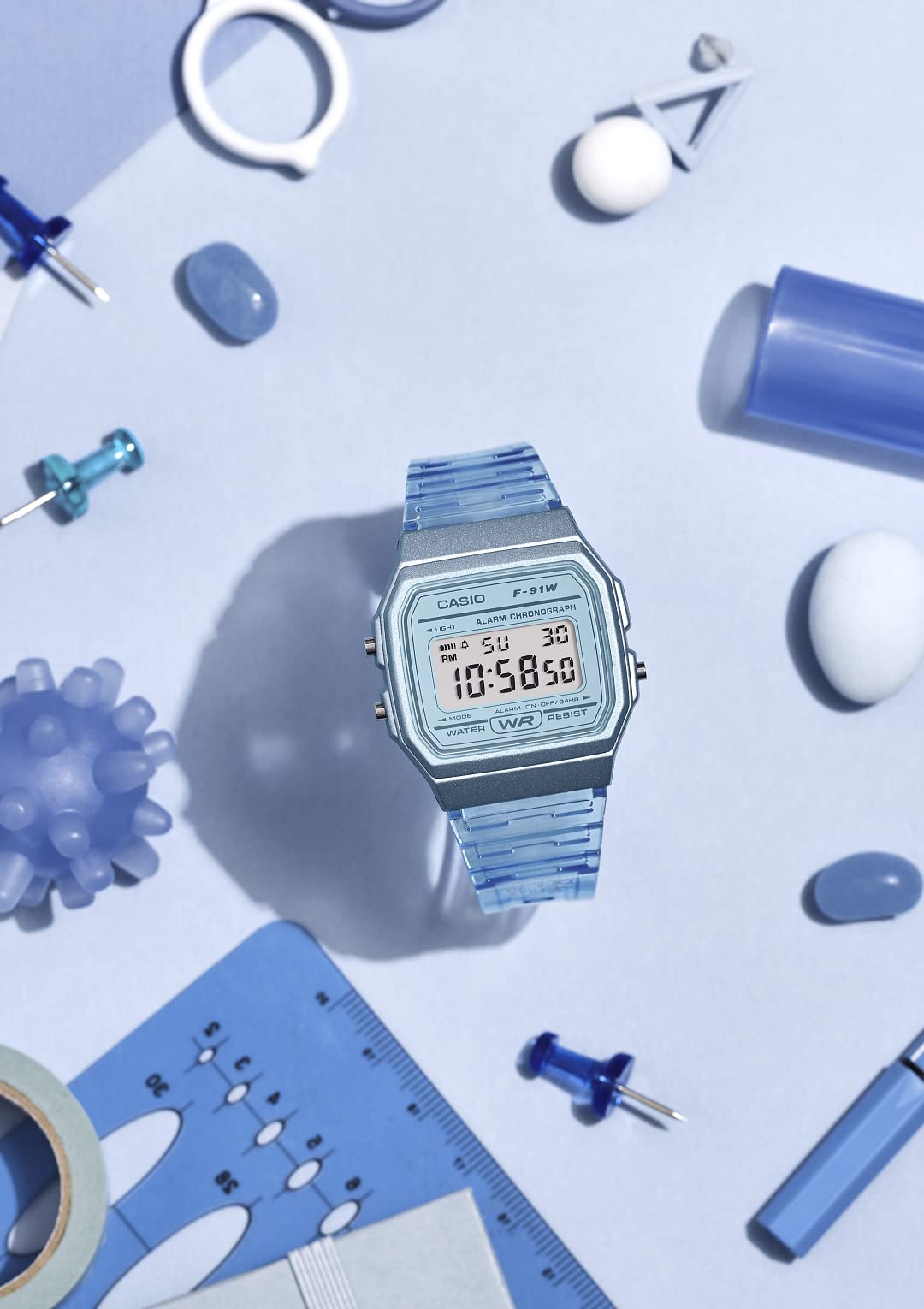Casio F-91Ws-2Jh Blue Collection Domestic Genuine- Japan Figure Store - #1 Bring To You The Best Japanese Goods