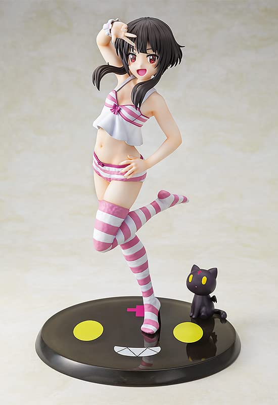 Caworks Animation Bless This Wonderful World! Megumin Food ☆ Look Chomusuke Ver. Normal Version 1/7 Scale Plastic Painted Finished Figure- Japan Figure Store - #1 Bring To You The Best Japanese Goods
