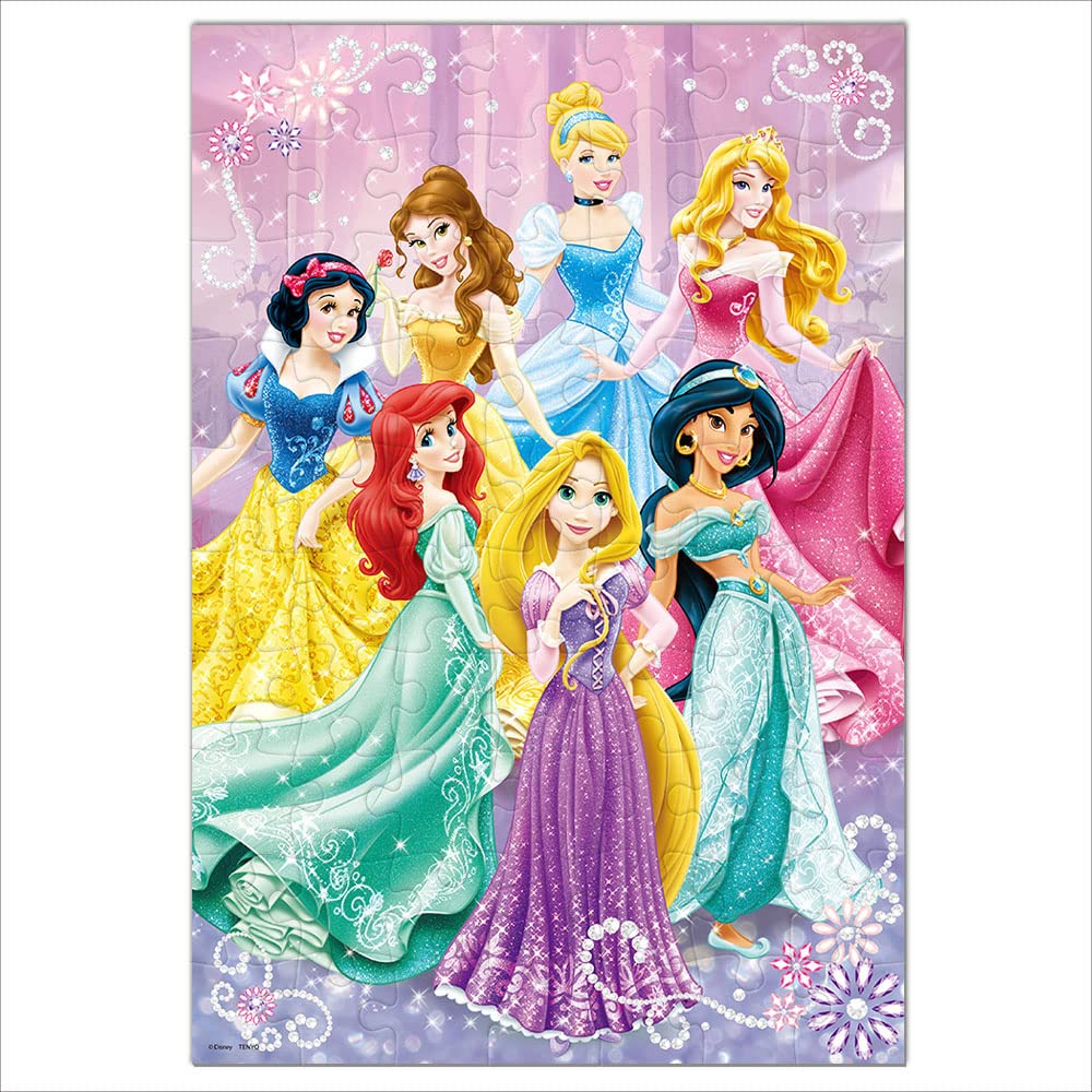 TENYO Dk70-372 Jigsaw Puzzle Disney Elegant Princesses 70 Pieces Child Puzzle- Japan Figure Store - #1 Bring To You The Best Japanese Goods