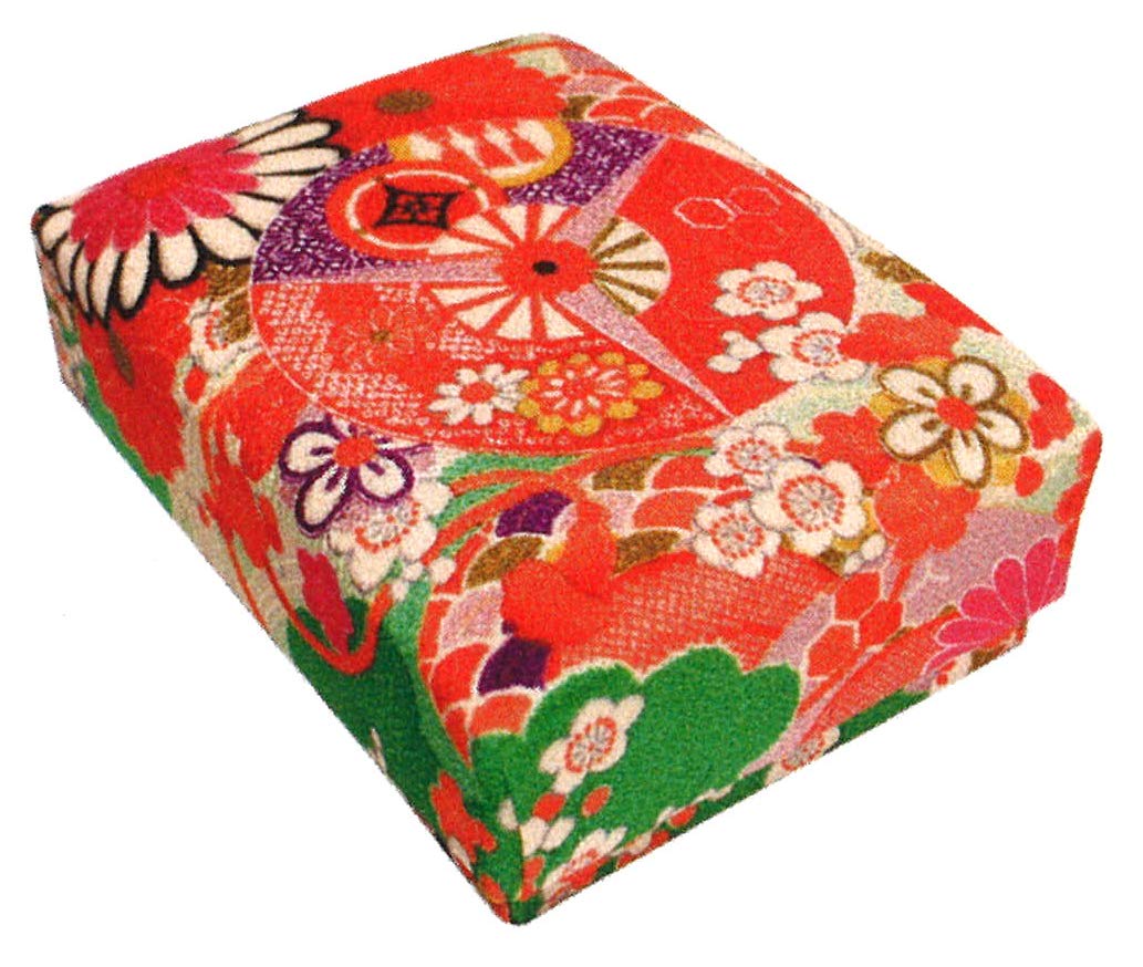 Jhands Large Green Kimono Pattern Chirimen Paperback Box - Made In Japan- Japan Figure Store - #1 Bring To You The Best Japanese Goods