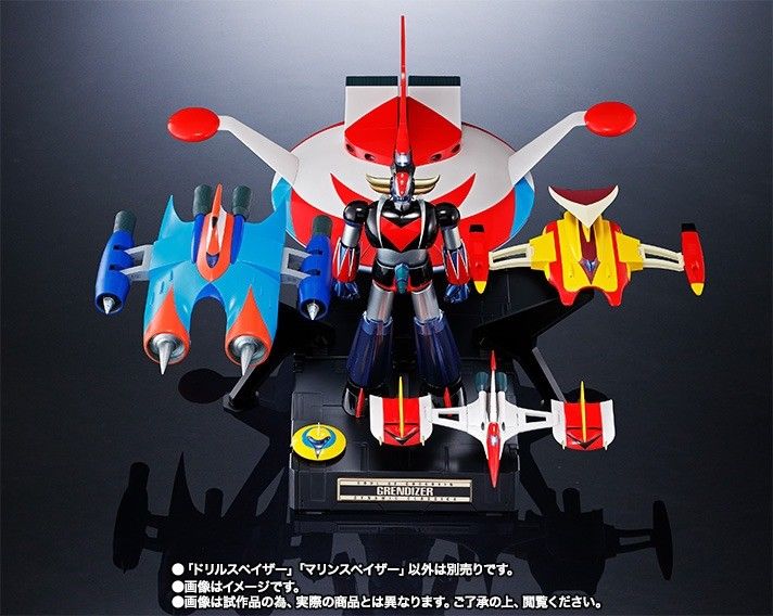 Chogokin Gx-76x2 Grendizer D.c. Drill Spazer & Marine Spazer Set Figure Bandai- Japan Figure Store - #1 Bring To You The Best Japanese Goods