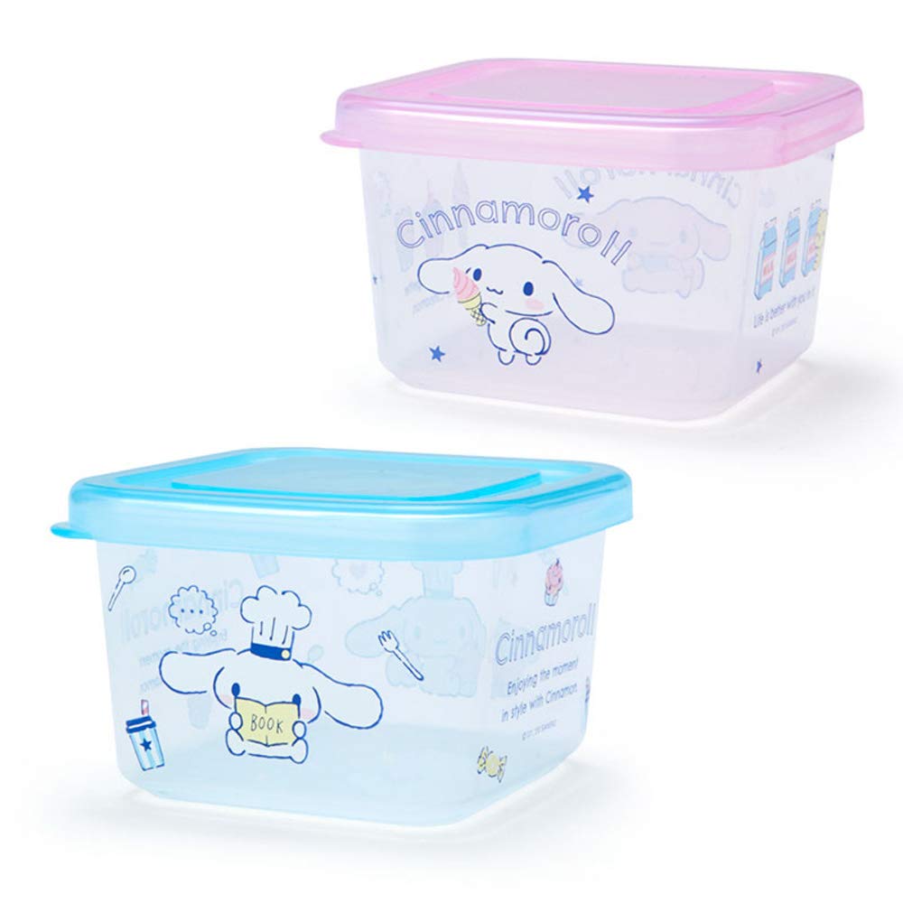SANRIO Mini Food Container Storage Container Set Of 2 Cinnamoroll- Japan Figure Store - #1 Bring To You The Best Japanese Goods