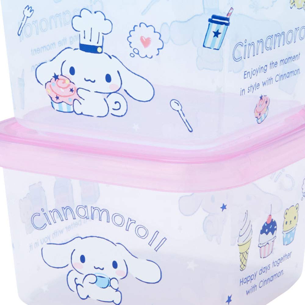 SANRIO Mini Food Container Storage Container Set Of 2 Cinnamoroll- Japan Figure Store - #1 Bring To You The Best Japanese Goods