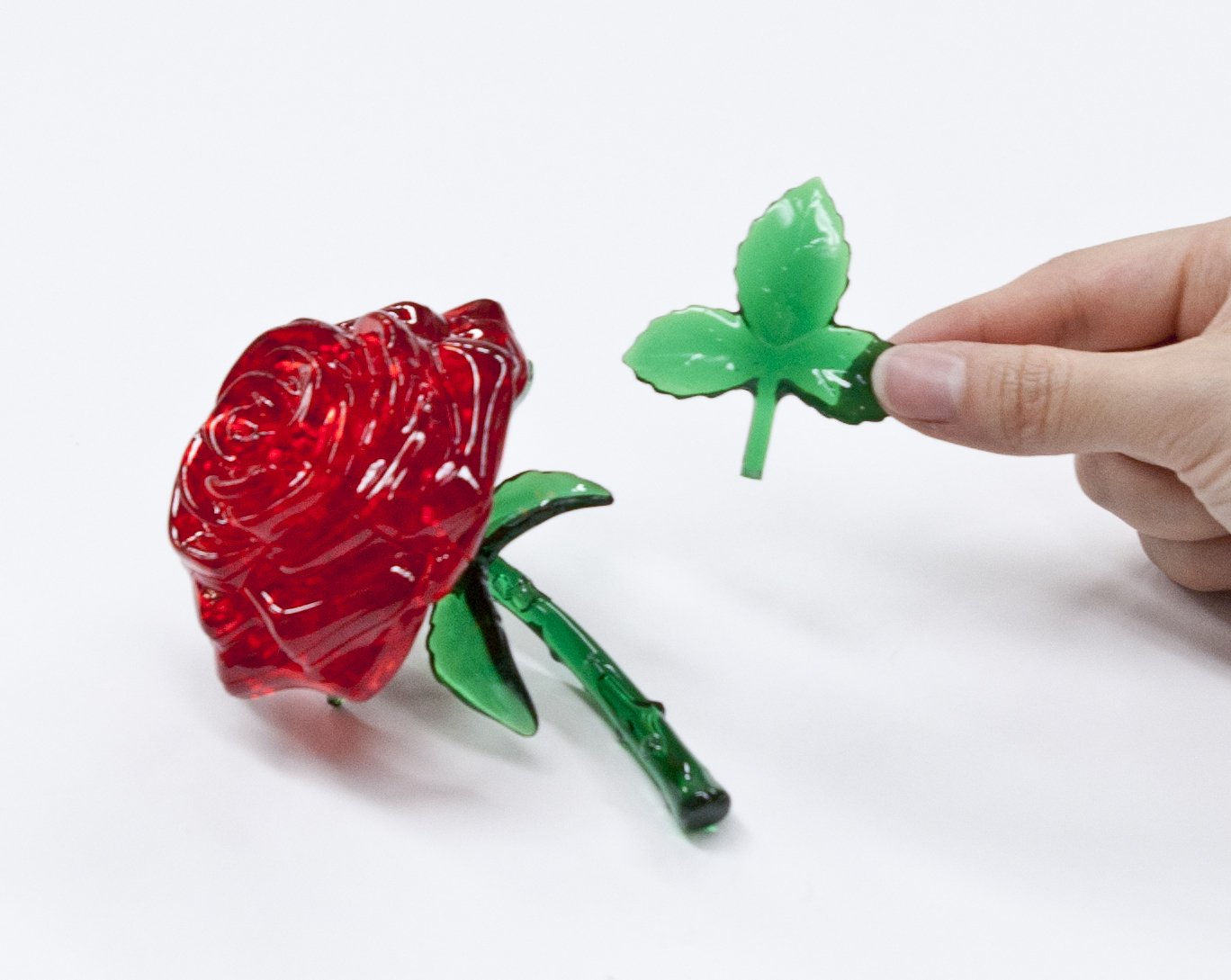 Beverly Crystal 3D Puzzle 50113 Red Rose 3D Flower Jigsaw Puzzle Block Toys- Japan Figure Store - #1 Bring To You The Best Japanese Goods