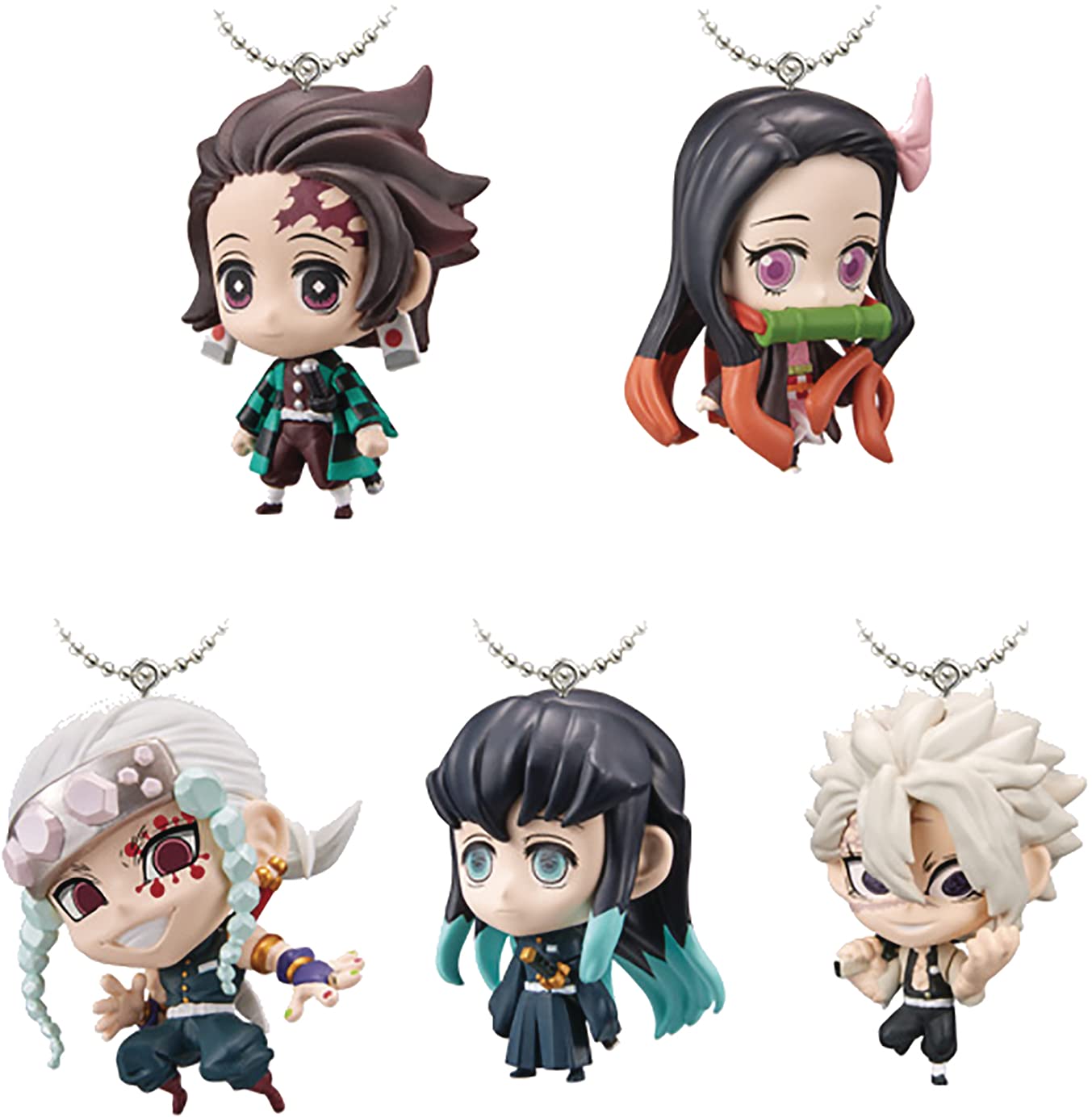 BANDAI CANDY Demon Slayer: Kimetsu No Yaiba Deformed Style Mascot 3 10Pcs Box Candy Toy- Japan Figure Store - #1 Bring To You The Best Japanese Goods