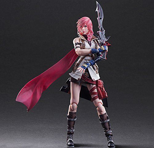 Dissidia Final Fantasy Play Arts Kai Lightning Figure- Japan Figure Store - #1 Bring To You The Best Japanese Goods