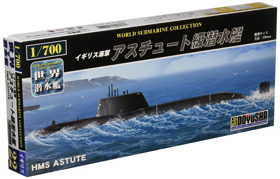 Doyusha 1/700 World Submarine Series No.22 Royal Navy Astute Class Submarine Plastic Model Wsc-22- Japan Figure Store - #1 Bring To You The Best Japanese Goods
