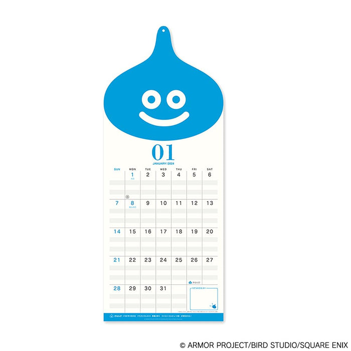 Square Enix Dragon Quest 2024 Wall Calendar 259521- Japan Figure Store - #1 Bring To You The Best Japanese Goods