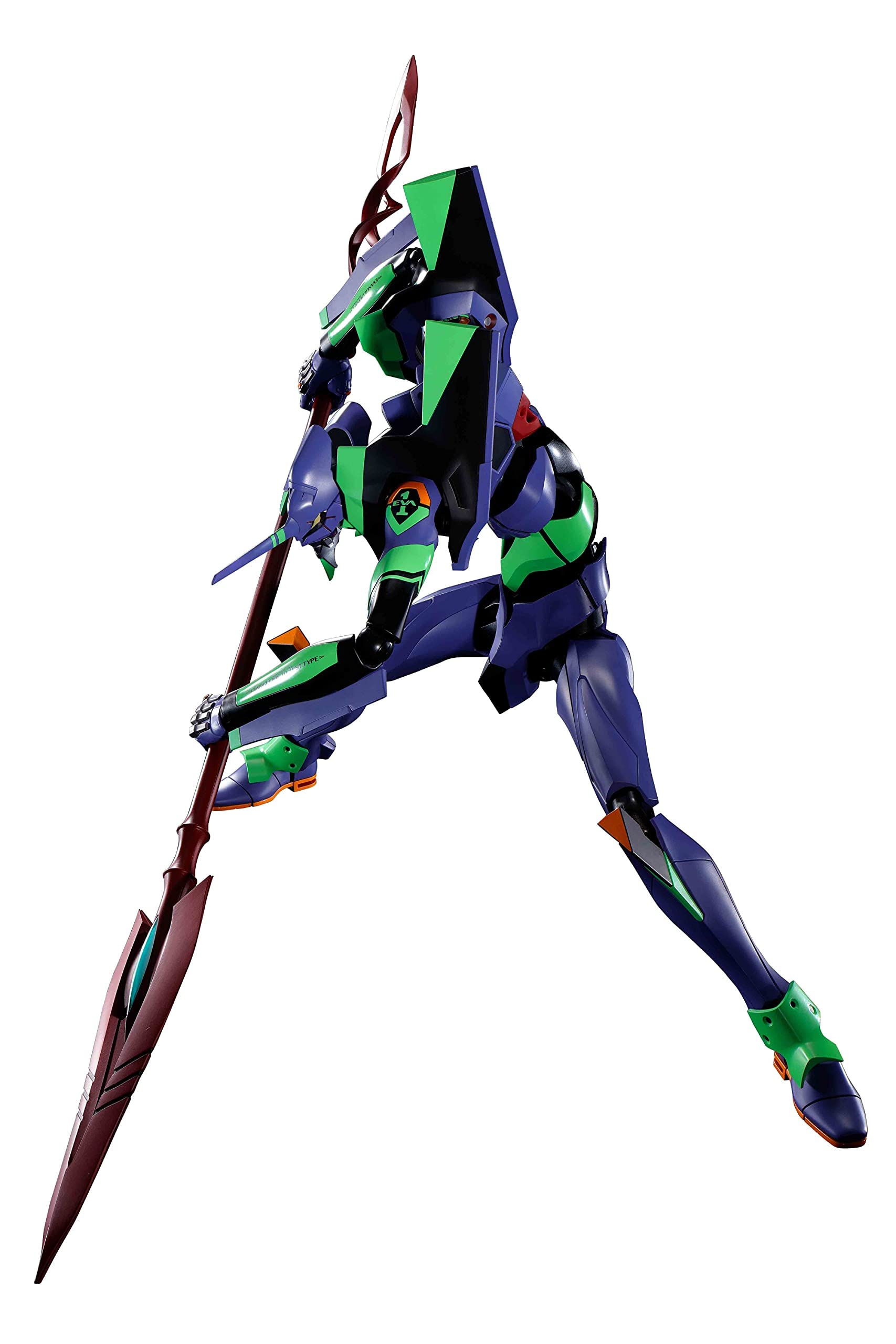 Dynaction General-Purpose Humanoid Decisive Battle Weapon Android Evangelion Unit 01 + Spear Of Cassius (Renewal Color Edition) Approx. 400Mm Abs/Pom/Die-Cast/Pvc Painted Movable Figure- Japan Figure Store - #1 Bring To You The Best Japanese Goods